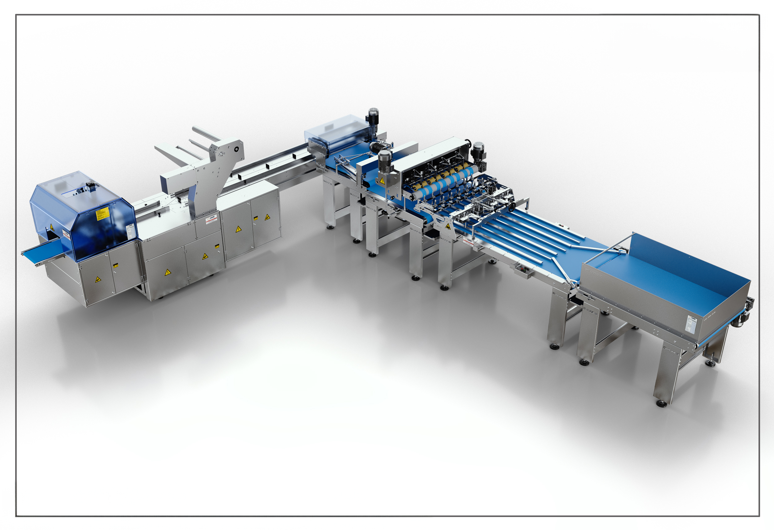 DAMS Mobile Jaw Packaging Machine With Slicer and Feeder DGYR-50